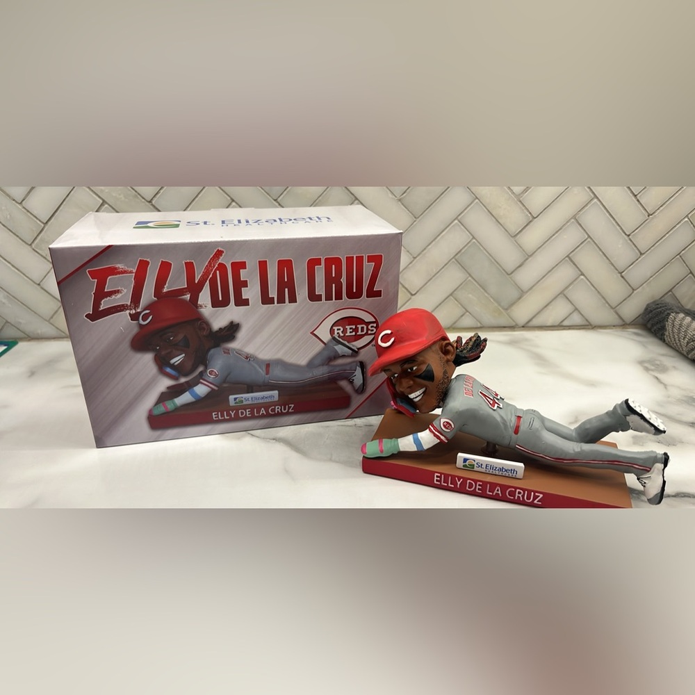 Elly De La Cruz Reds Bobblehead sliding NIB